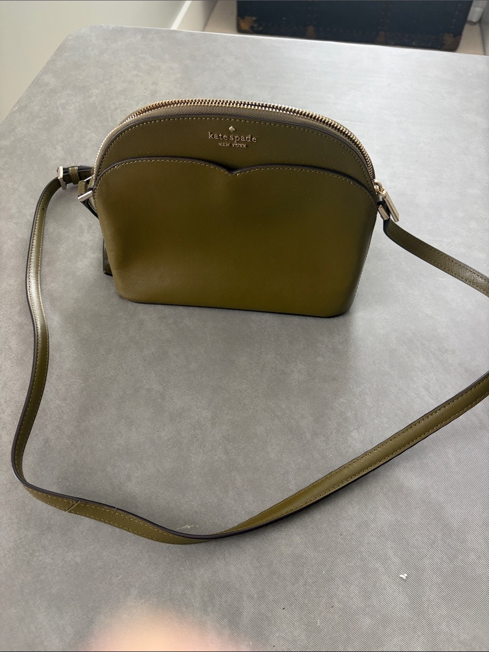 Kate Spade Olive Green Crossbody Bag